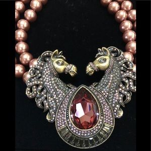 SOLD Heidi Daus “off to the races” necklace